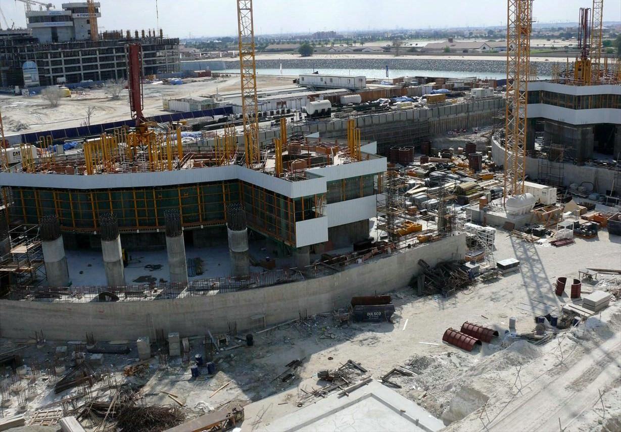 Emirates Park Towers Under Construction on 28 December 2007