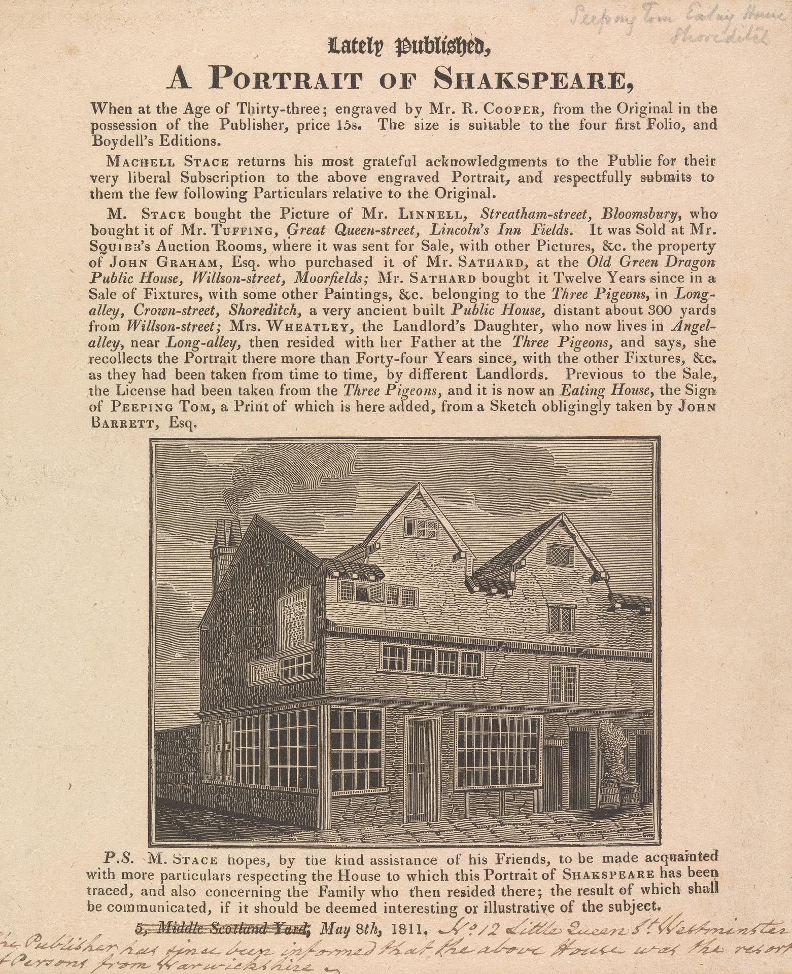 Anonymous Sleeping Tom's Eating House, Shoreditch B1977.14.18250 Yale Center for British Art